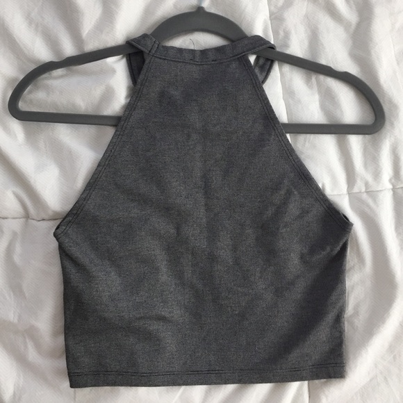 Gray Zara Crop Top - Picture 3 of 4
